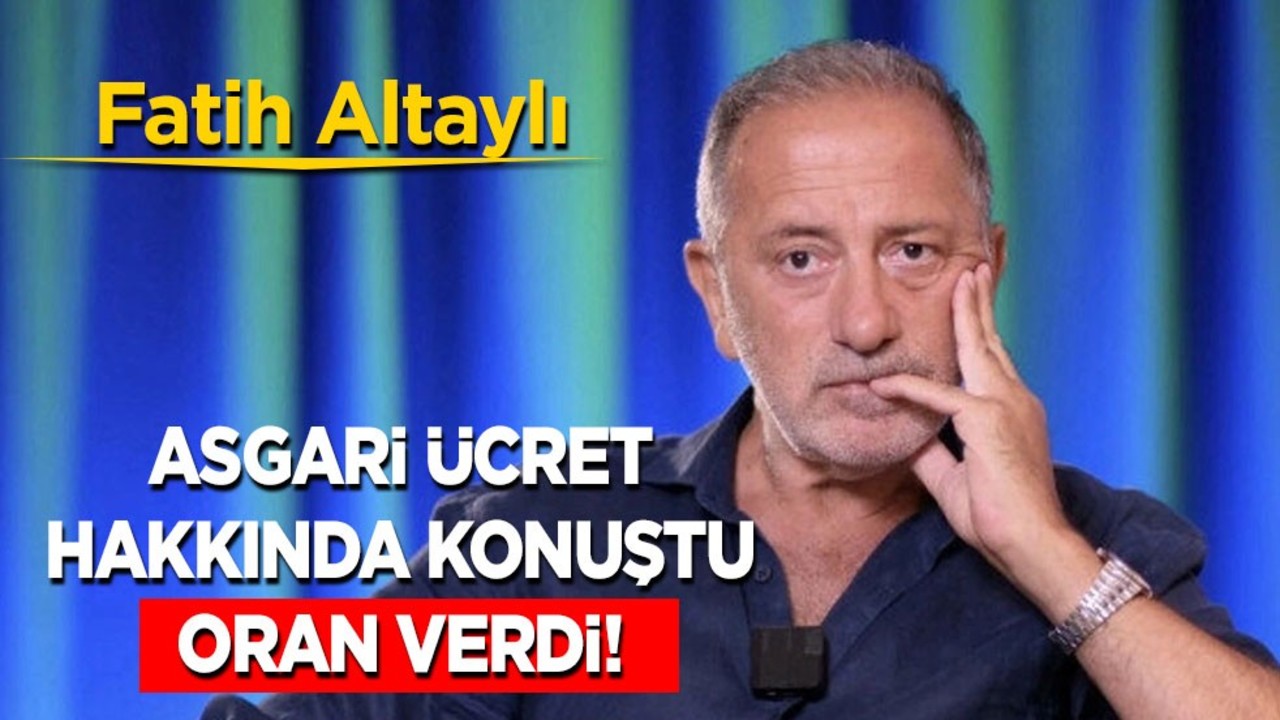 Fatih Altaylı asgari ücrete yapılacak olan zam oranı ne olacak açıkladı! Gündem olmak için sürekli konuşuyor