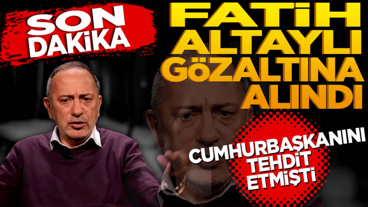 Fatih Altaylı Gözaltına alındı.