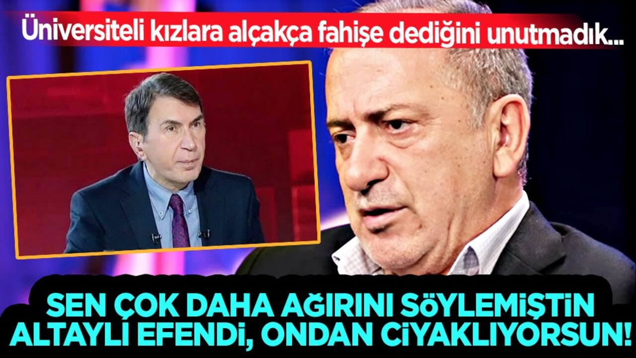 Fatih Altaylı'dan Fuat Uğur tepkisi: AK Partili kadına söylesen ters kelepçe takarlar