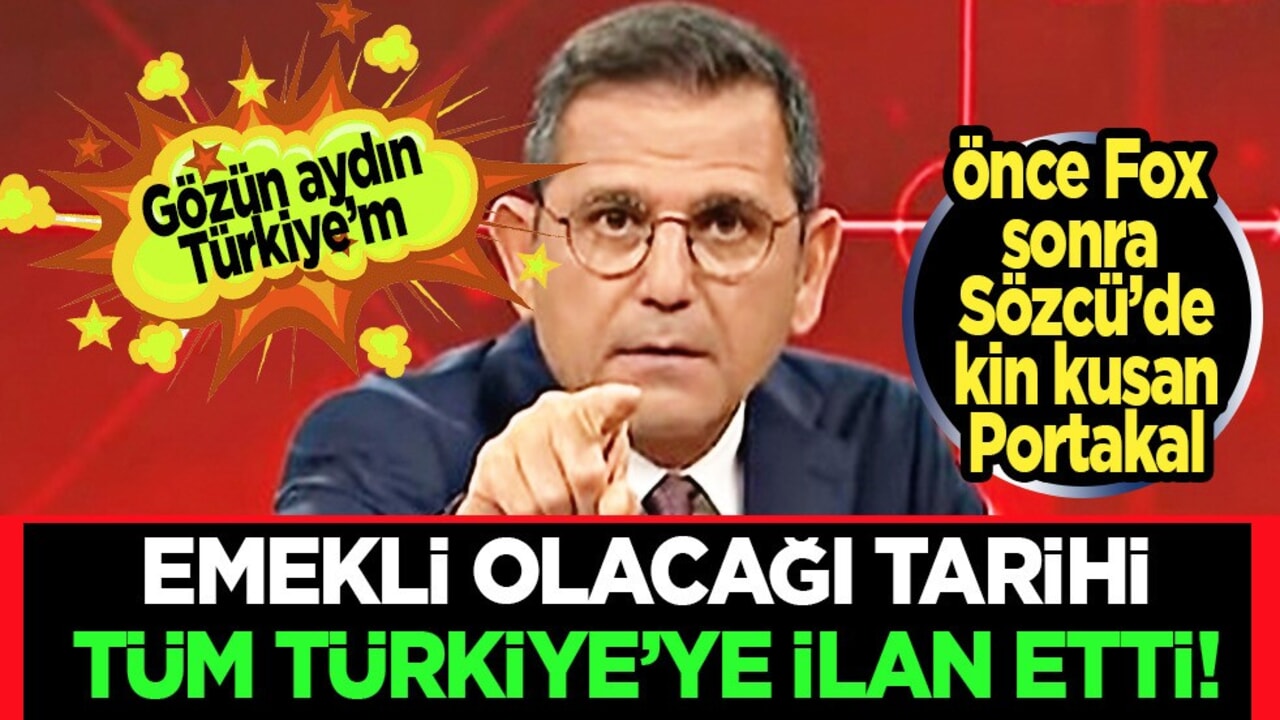 Fatih Portakal: Sözcü’yü bırakıp emekli oluyorum! Barınamadı ekranlara veda ediyor