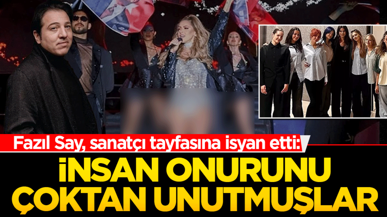 Fazıl Say, sanatçı tayfasına isyan etti: İnsan onurunu çoktan unutmuşlar