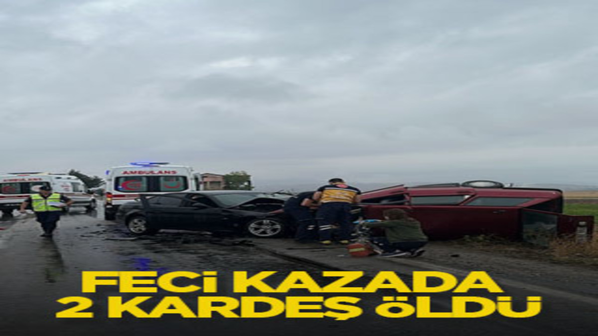 Feci kazada 2 kardeş öldü