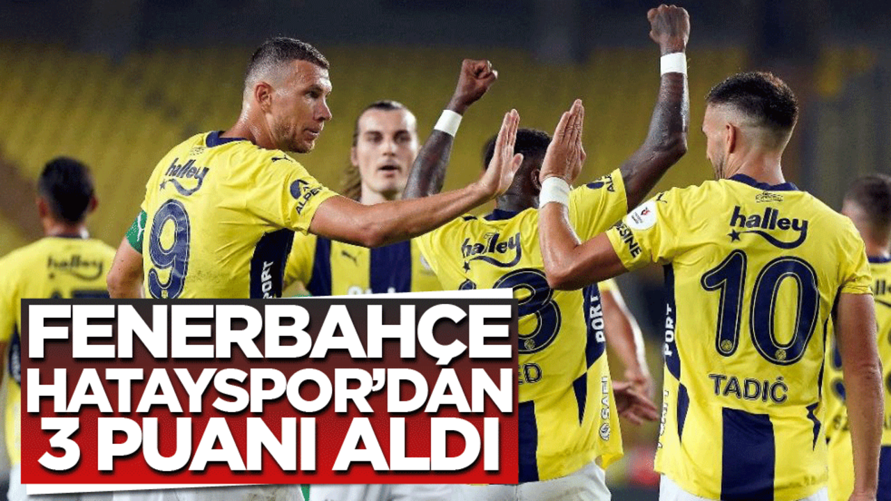 Fenerbahçe Hatayspor'dan 3 puanı aldı