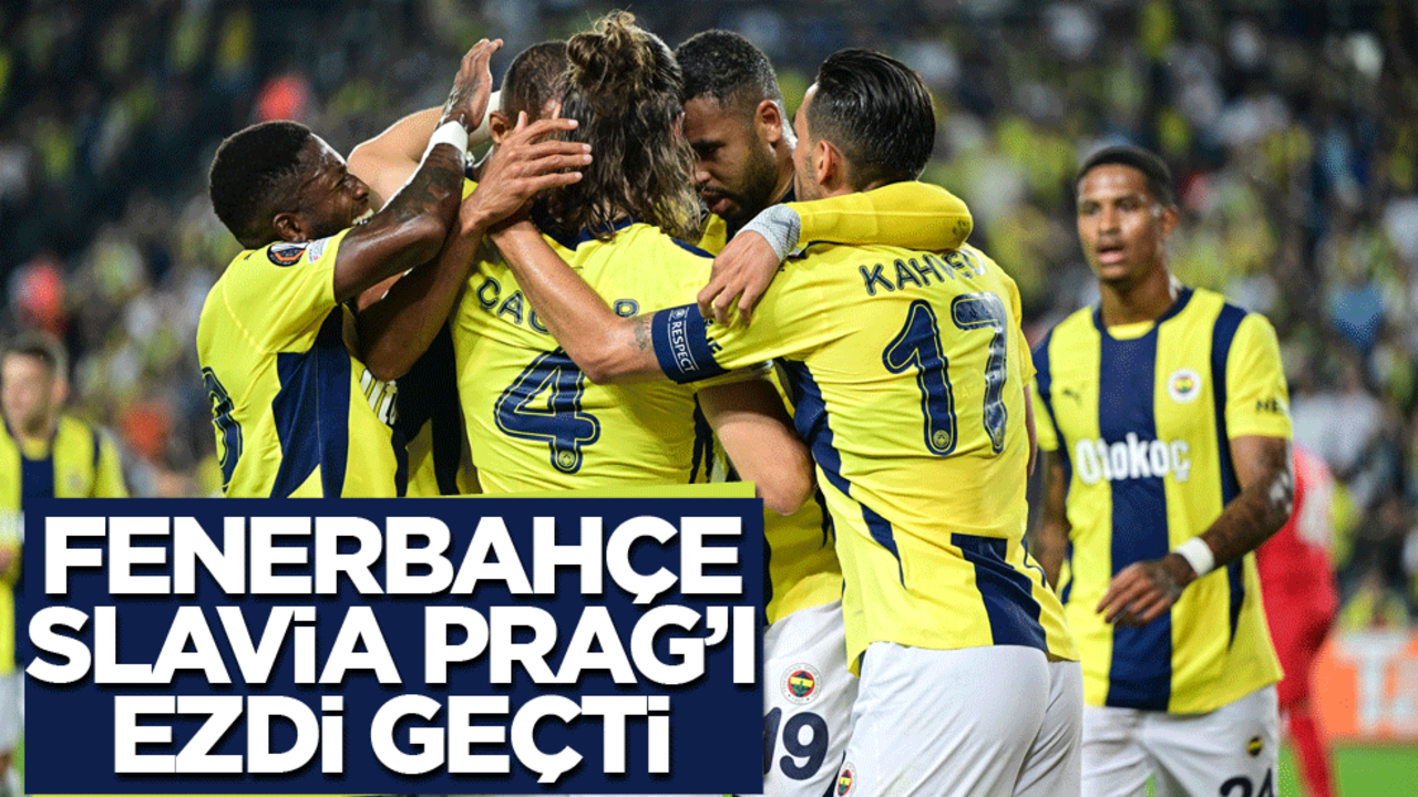 Fenerbahçe Slavia Prag deplasmanında 3 puanı aldı