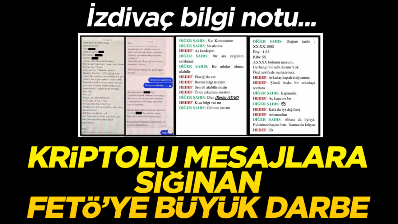FETÖ'nün hücre yapılanması çözüldü! Kriptolu yazışmalar tek tek deşifre edildi