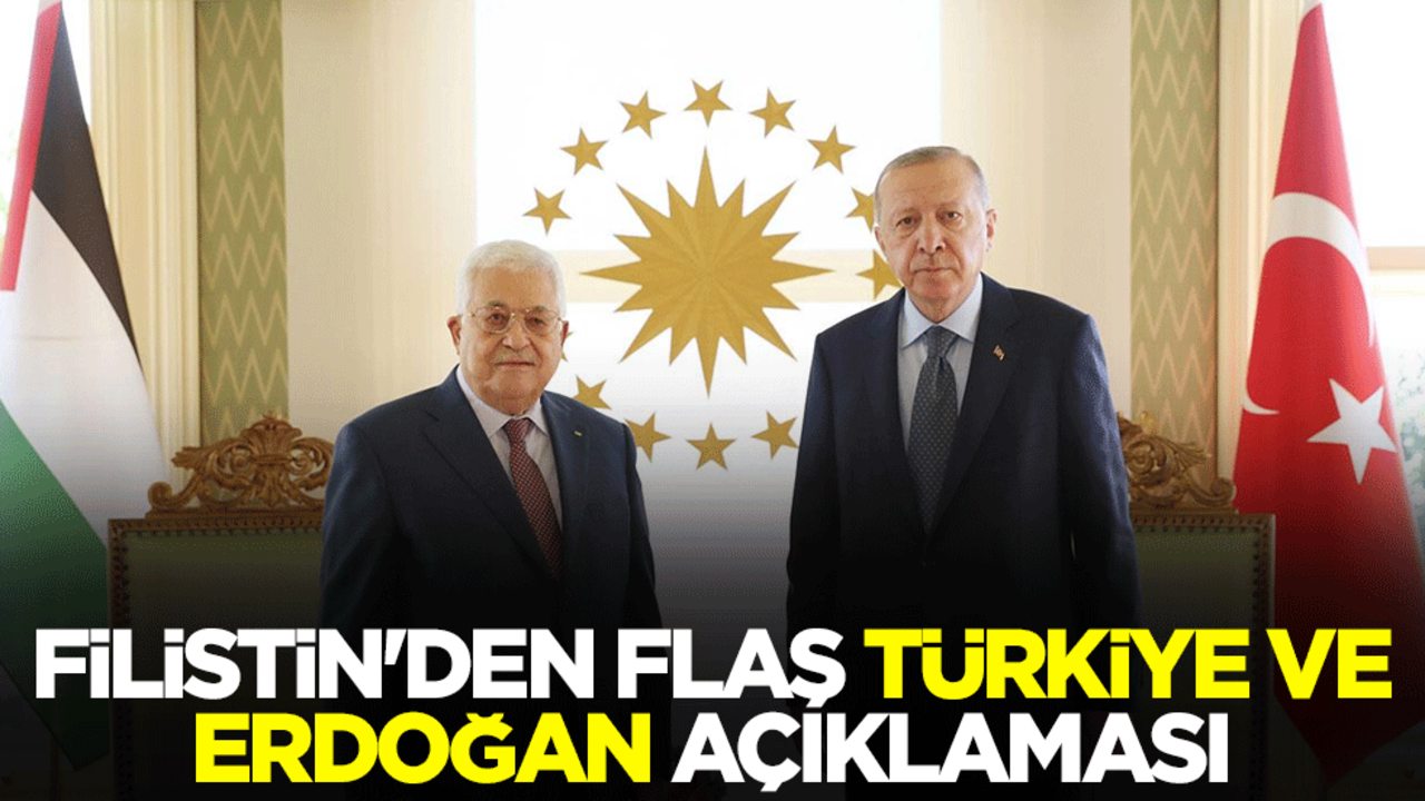 Filistin Devlet Başkanı Mahmud Abbas'tan flaş Türkiye ve Erdoğan açıklaması