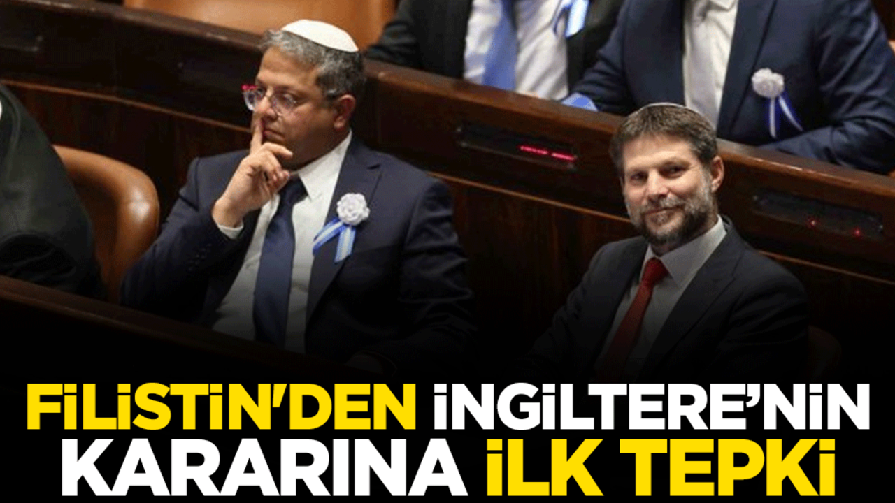 Filistin'den İngiltere açıklaması