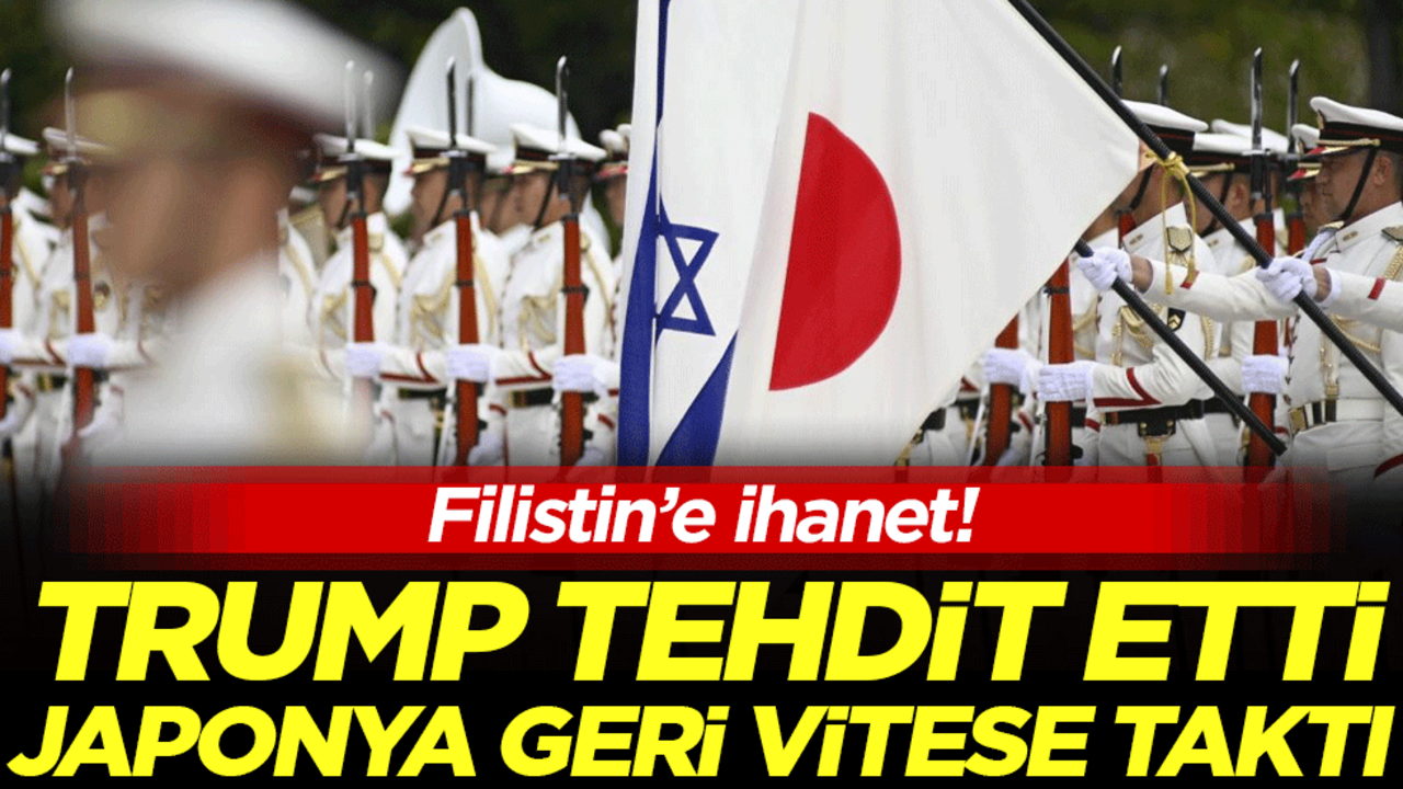 Filistin'e ihanet: Trump tehdit etti Japonya geri vitese taktı