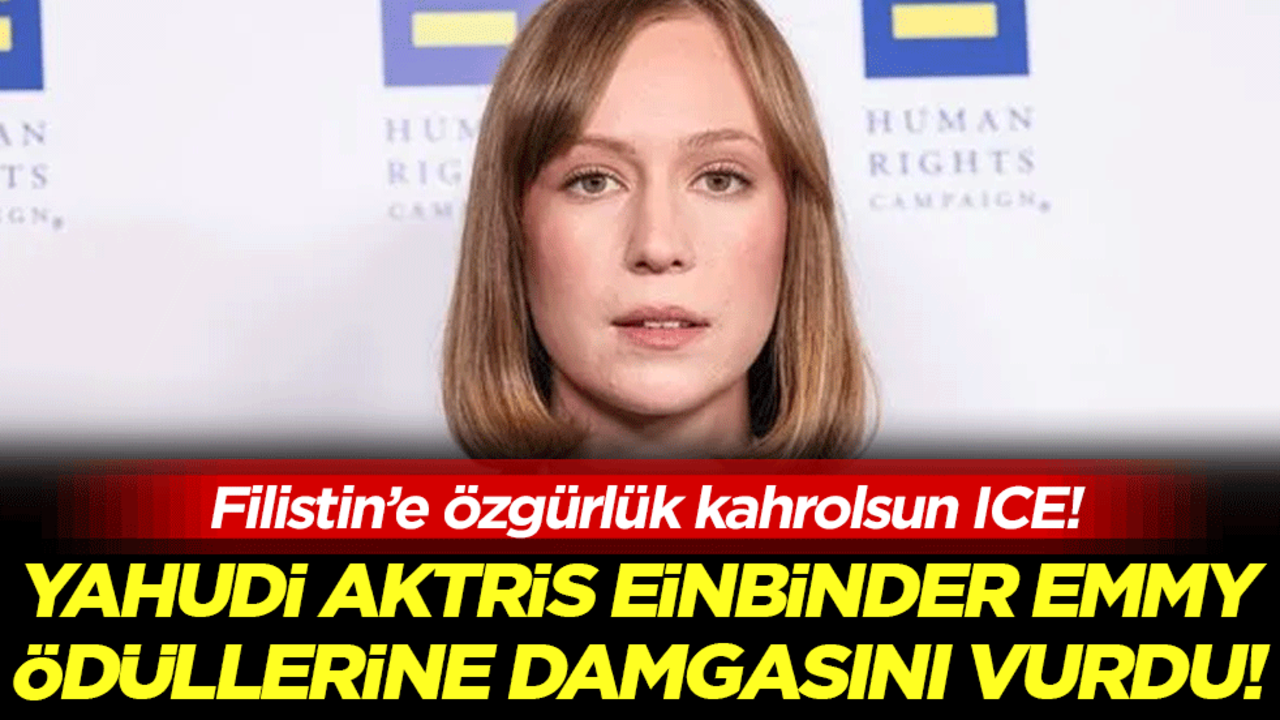 Filistin'e özgürlük kahrolsun ICEYahudi aktrist Einbinder Emmy ödüllerine damgasını vurdu!