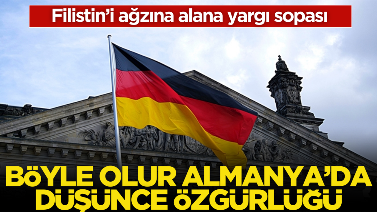 Filistin’i ağzına alana yargı sopası! Böyle olur Almanya’da düşünce özgürlüğü