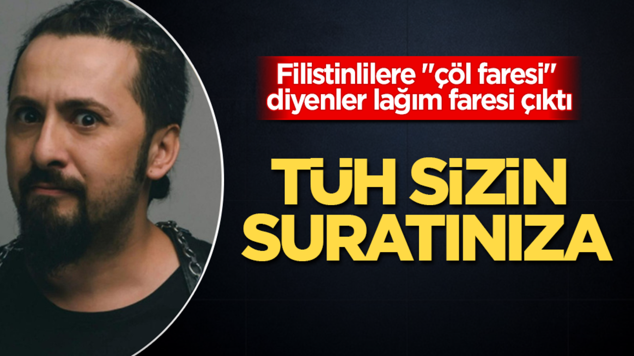 Filistinlilere "çöl faresi" diyenler lağım faresi çıktı! Tüh sizin suratınıza