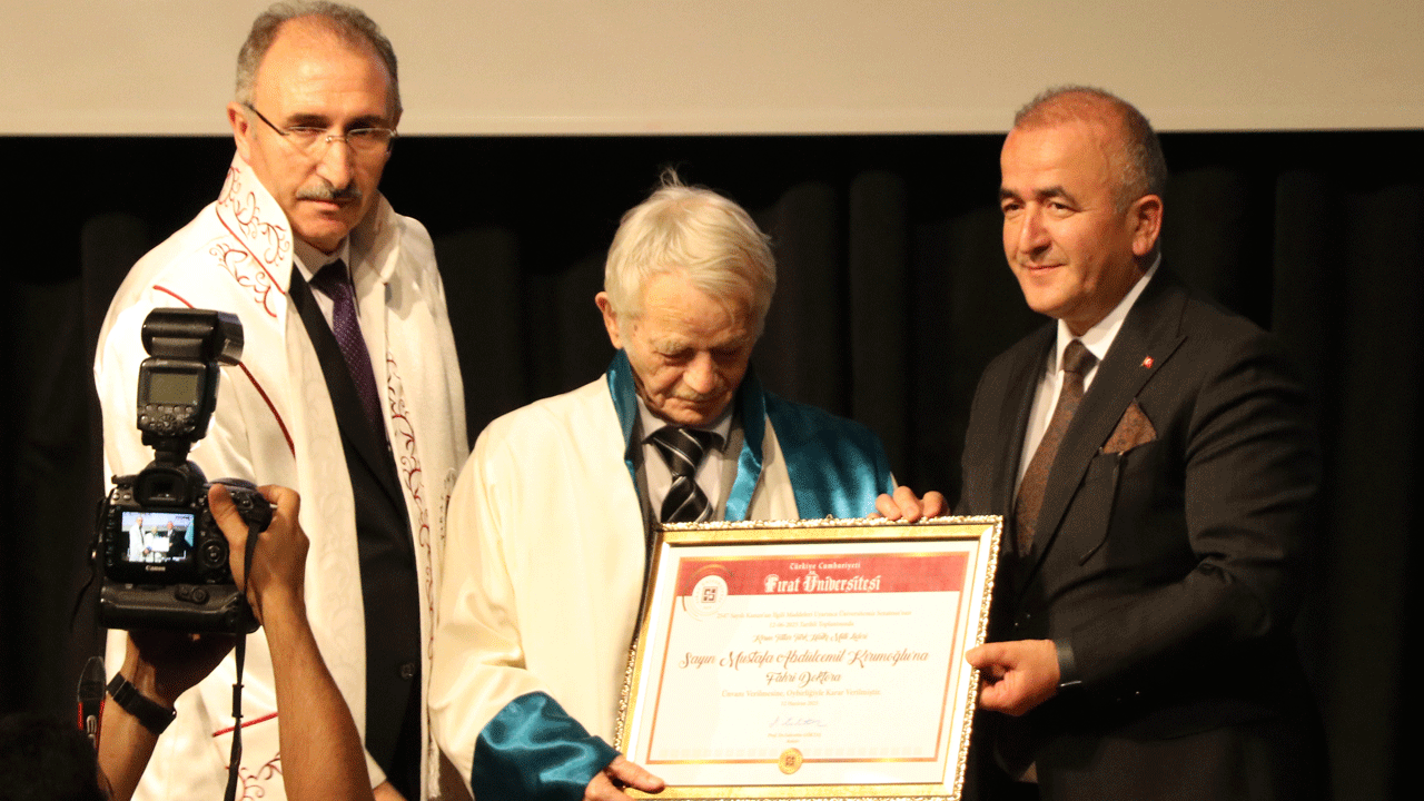 Fırat Üniversitesi’nden Kırım Tatarlarının Milli Lideri Kırımoğlu'na fahri doktora unvanı