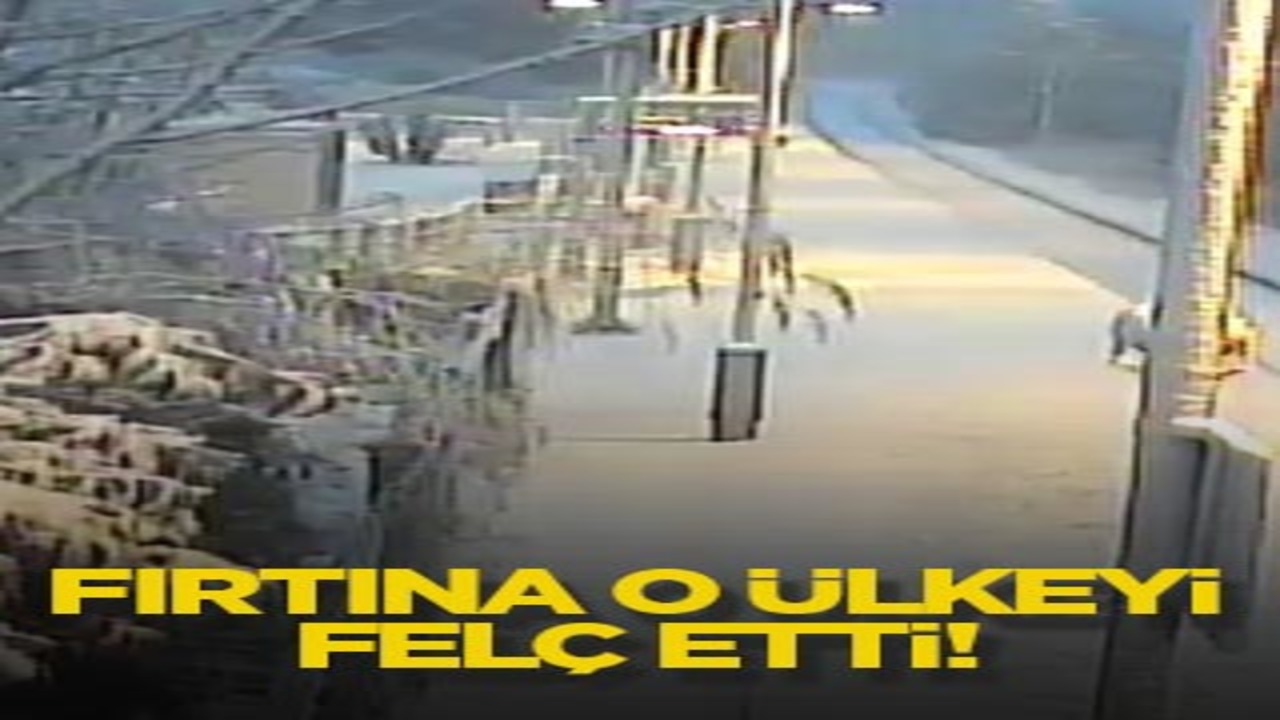 Fırtına o ülkeyi felç etti!