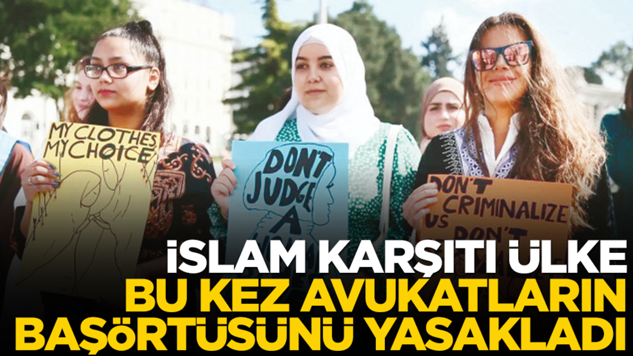 Fransa bu kez avukatların başörtüsüne el uzattı!
