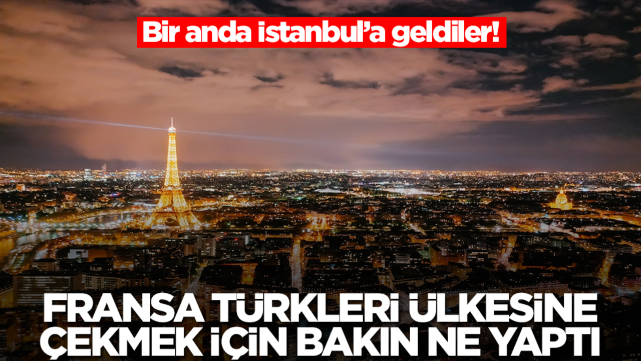 Fransa, Türkleri ülkeye getirmek için bakın ne yaptı! Sessiz sedasız İstanbul'a geldiler
