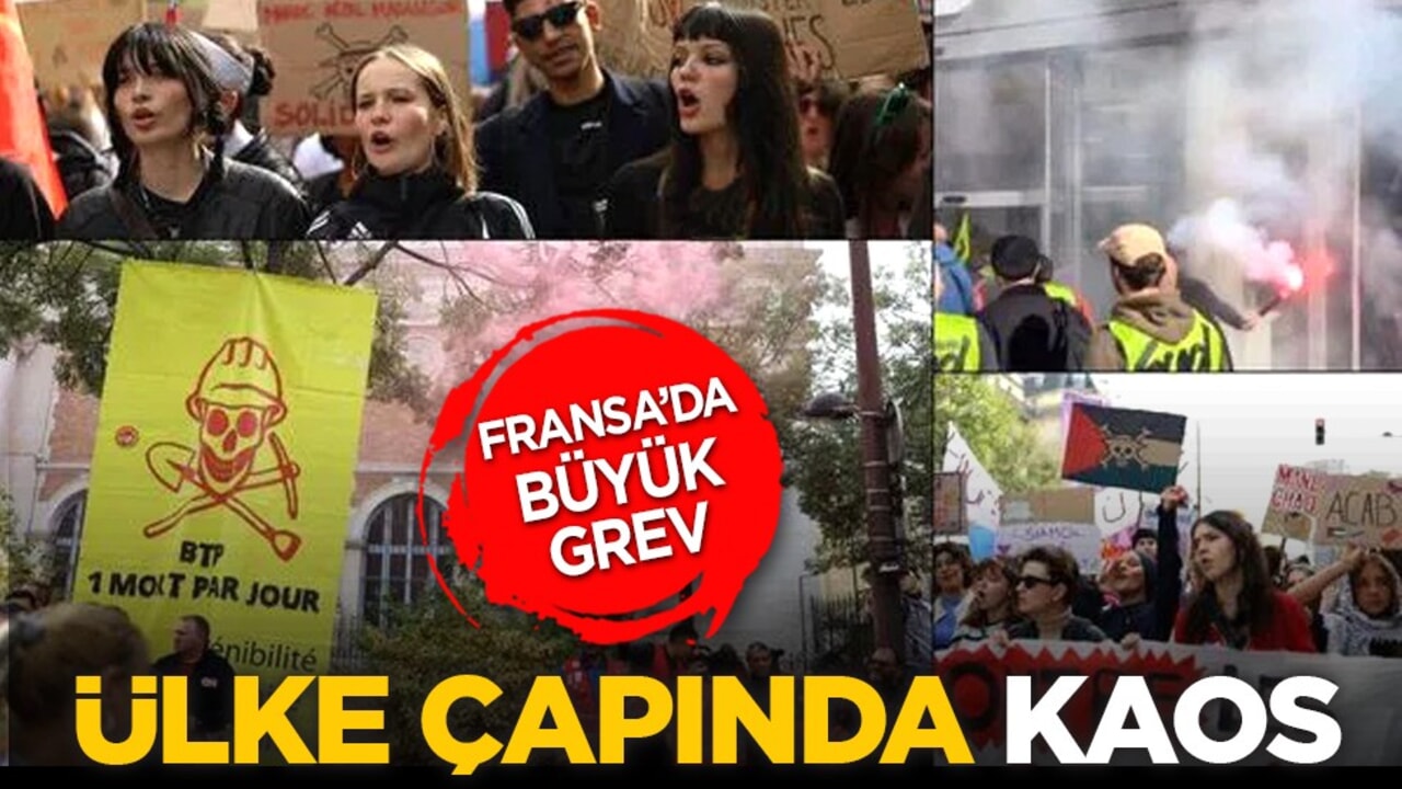 Fransa’da büyük grev: Ülke çapında kaos