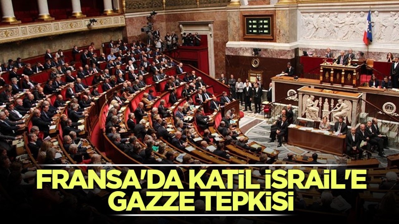 Fransa'da katil İsrail'e Gazze tepkisi