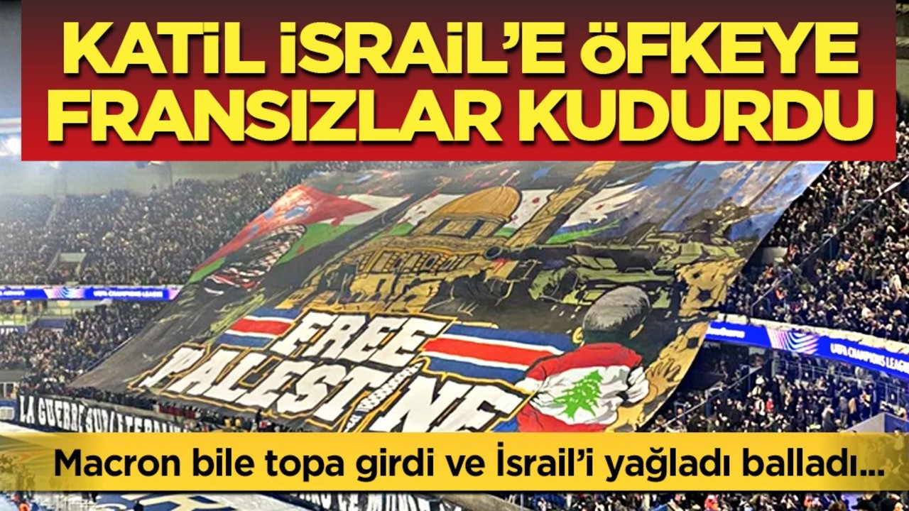 Fransız Bakan’dan büyük küstahlık: 'Özgür Filistin' pankartını hazmedemedi!