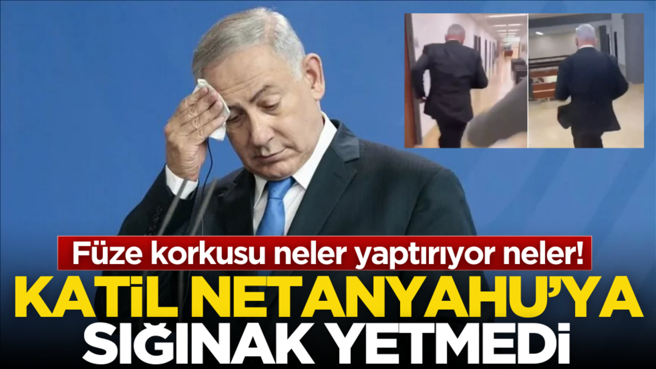 Füze korkusu neler yaptırıyor neler! Katil Netanyahu’ya sığınak yetmedi