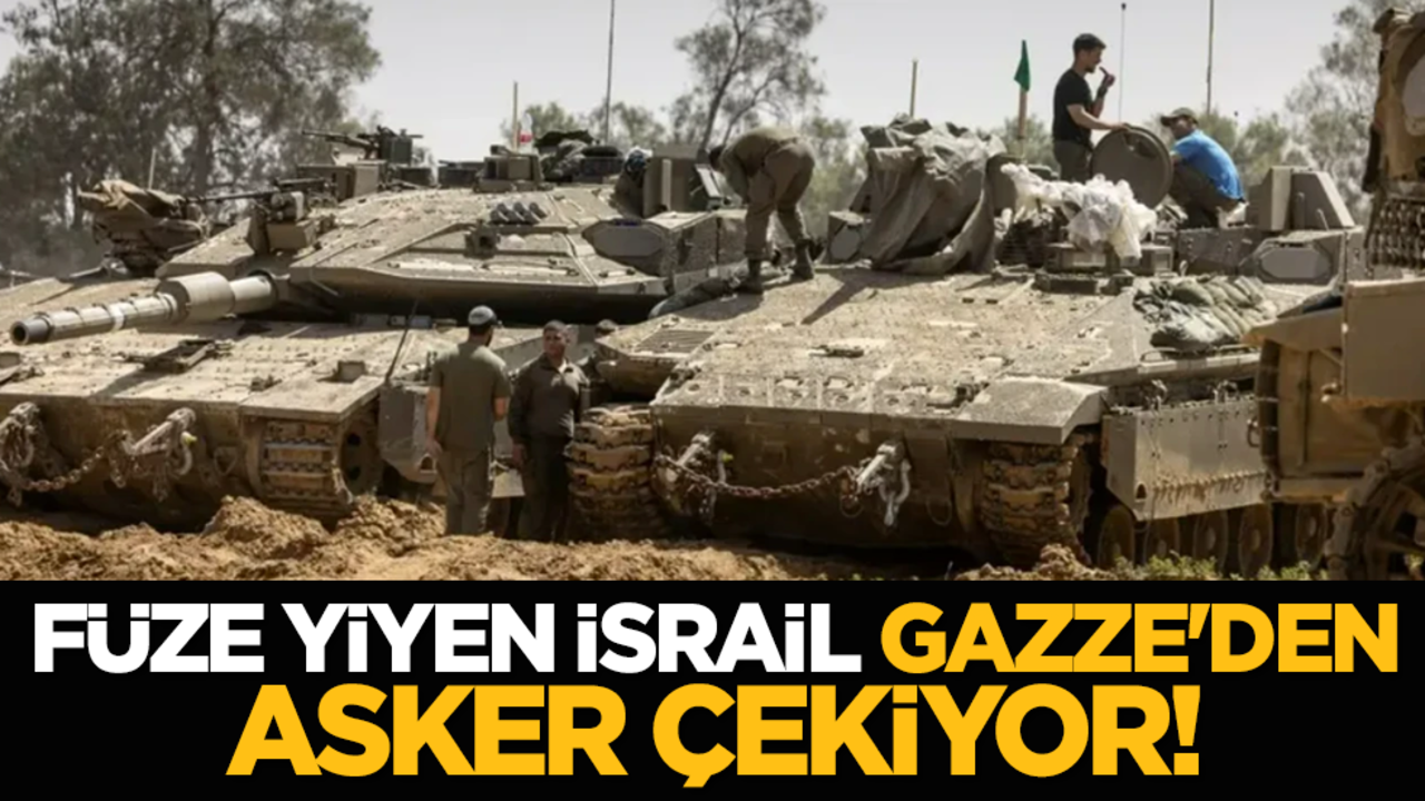 Füze yiyen israil Gazze'den asker çekiyor!