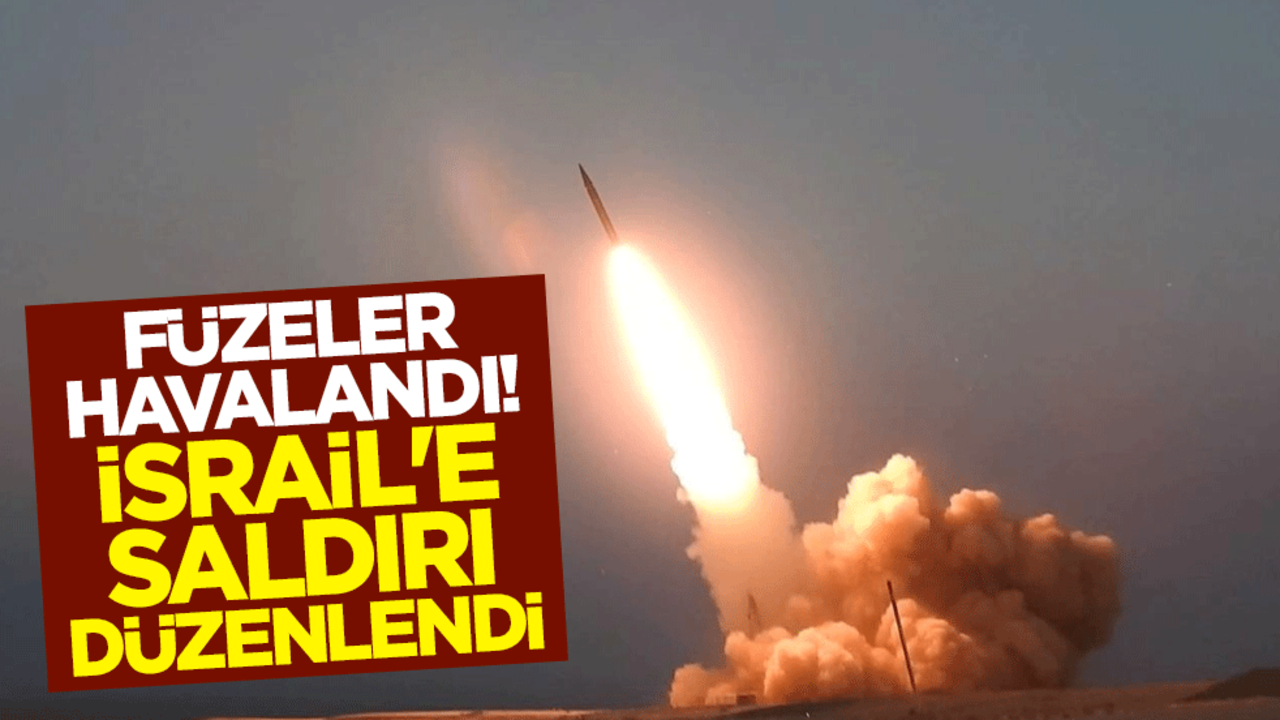 Füzeler havalandı! İsrail'e saldırı düzenlendi