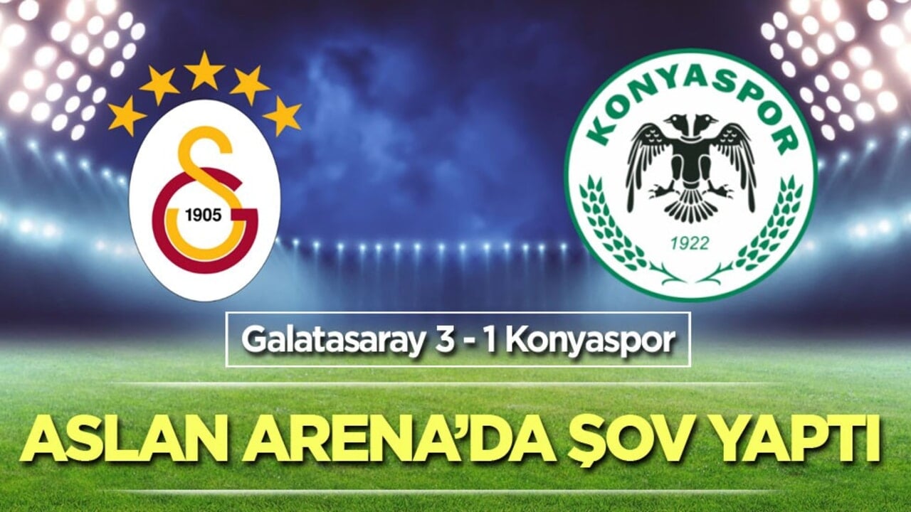 Galatasaray Konyaspor'dan 3 puanı almayı başardı