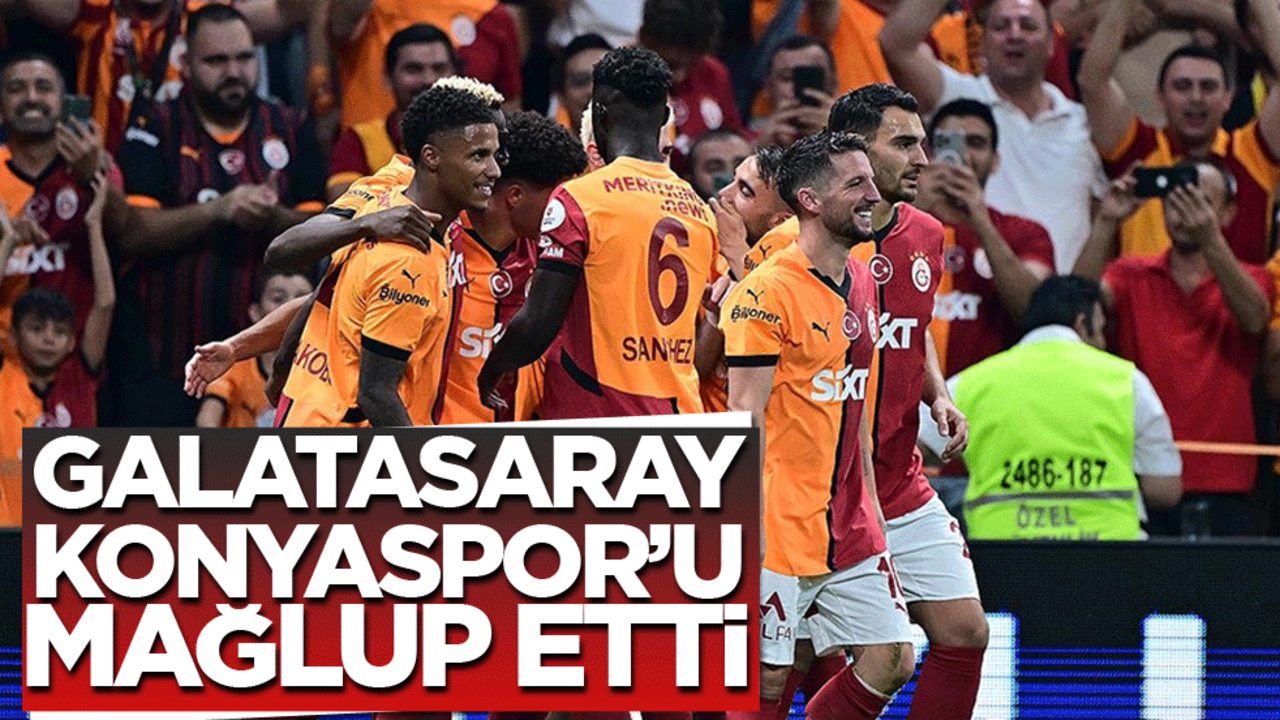 Galatasaray Konyaspor'u tek golle geçti