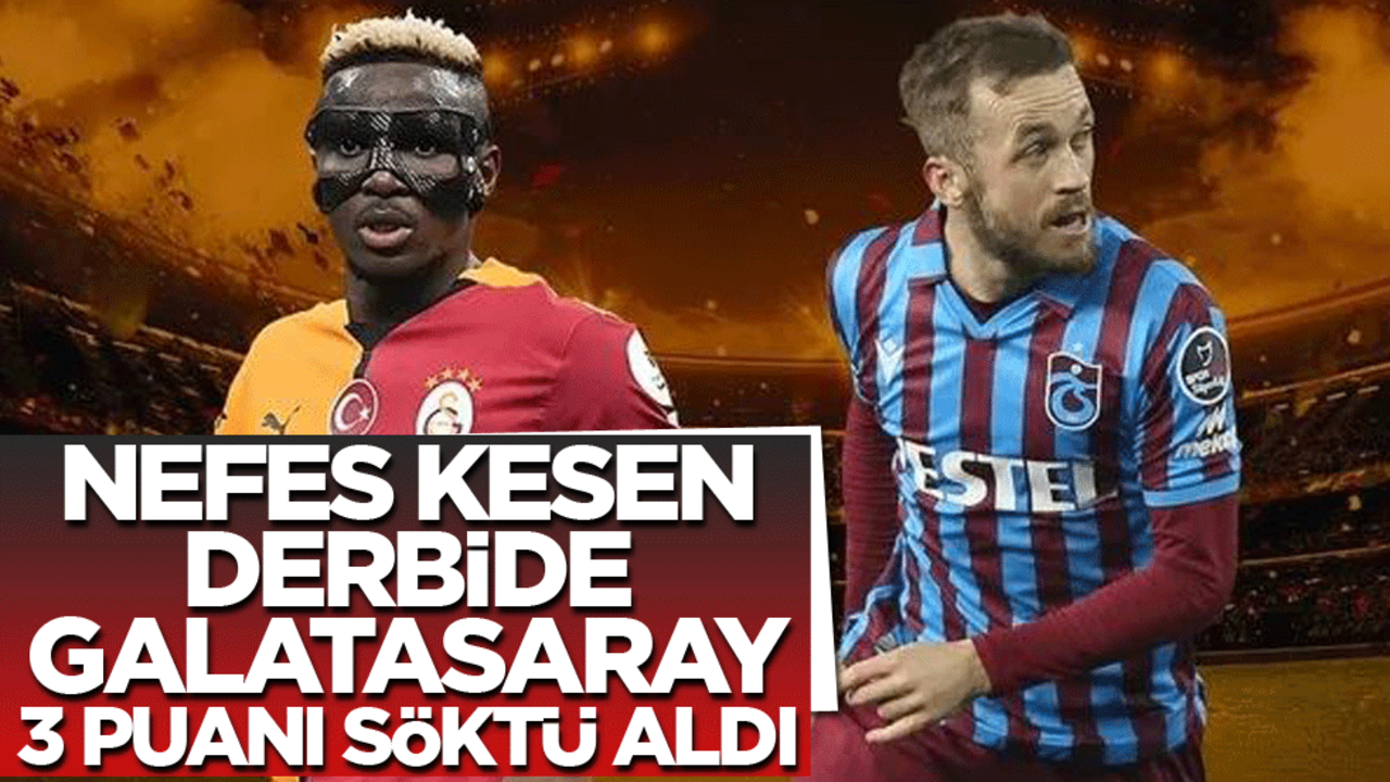 Galatasaray son anda 3 puanı aldı