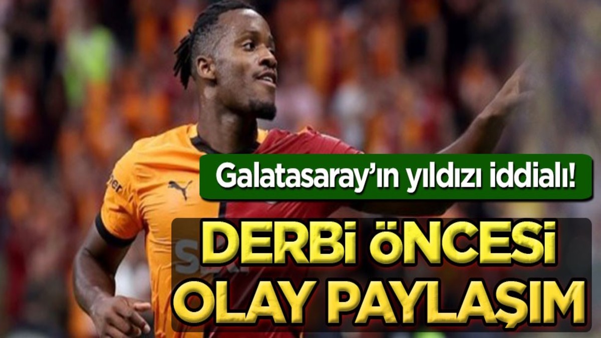 Galatasaray'ın yıldızından derbi öncesi olay paylaşım