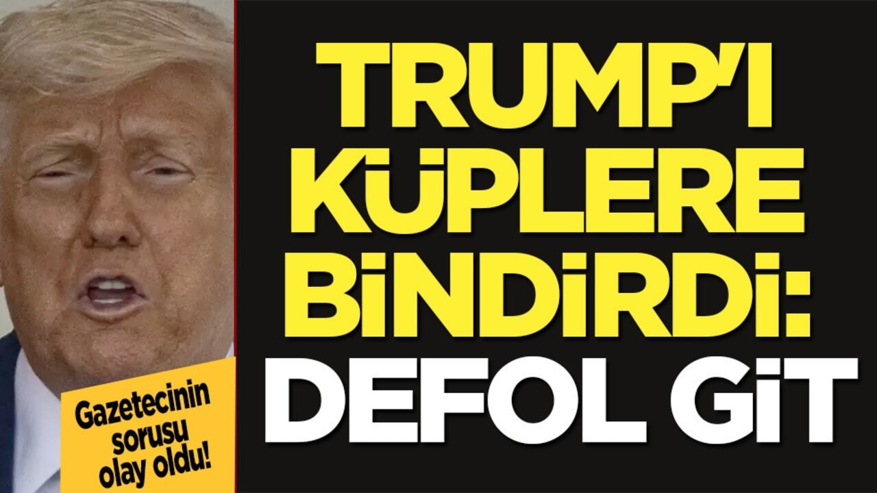 Gazetecinin sorusu Trump'ı küplere bindirdi: Defol git! Katar sorusu olay oldu, olay tepki!