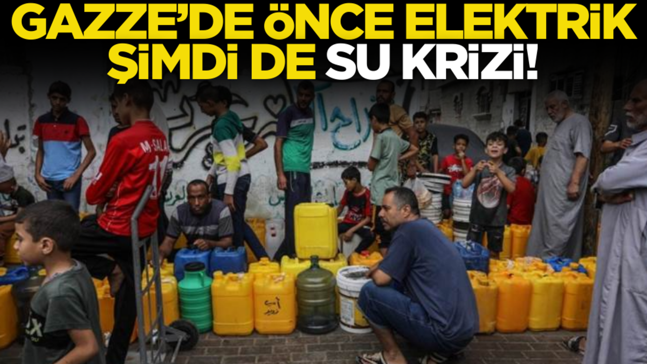 Gazze’de önce elektrik, şimdi de su krizi!