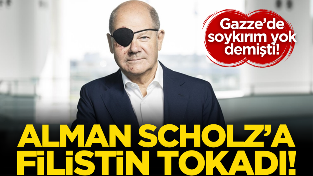Gazze’de soykırım yok demişti! Alman Scholz’a Filistin tokadı