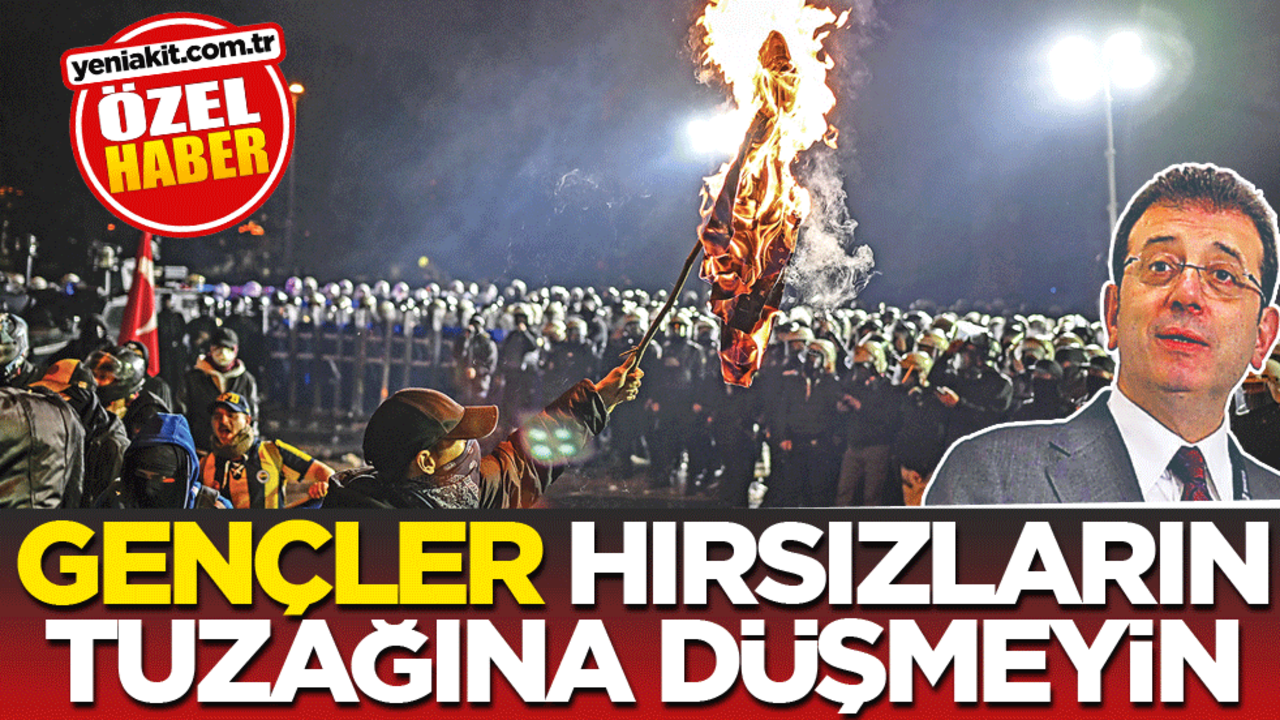 Gençler, hırsızların tuzağına düşmeyin