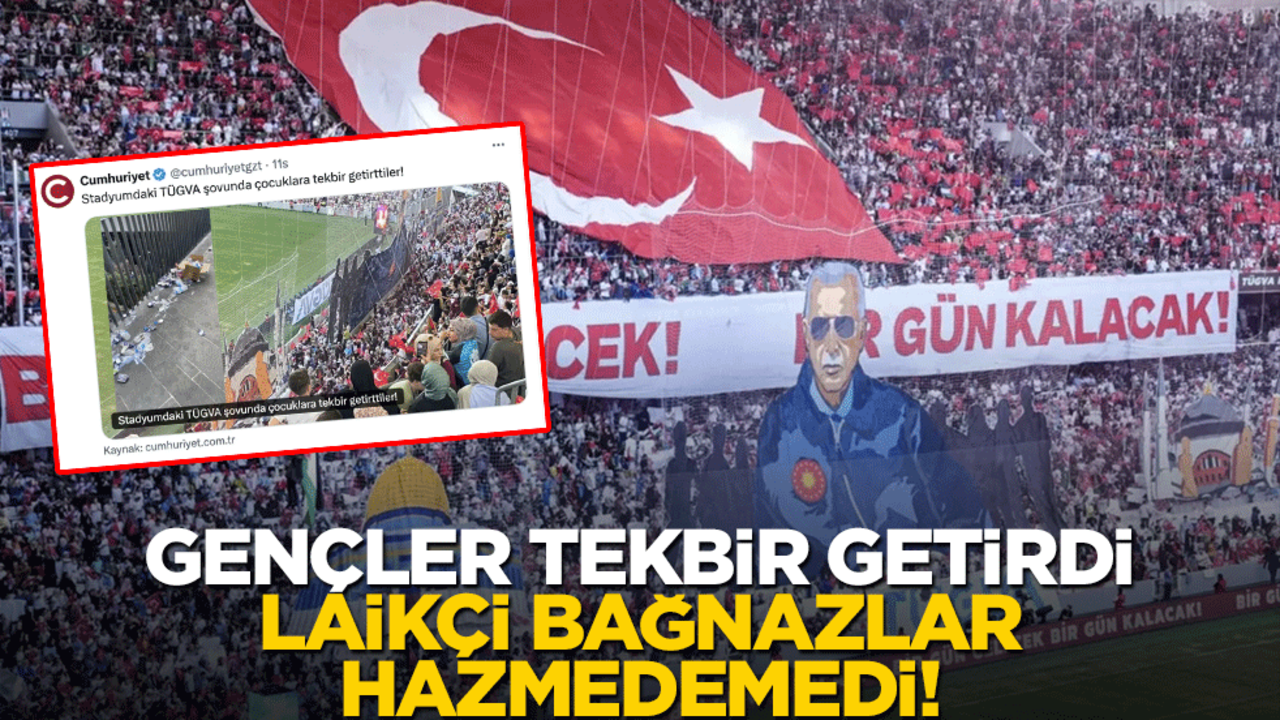 Gençler tekbir getirdi, laikçi bağnazlar hazmedemedi!