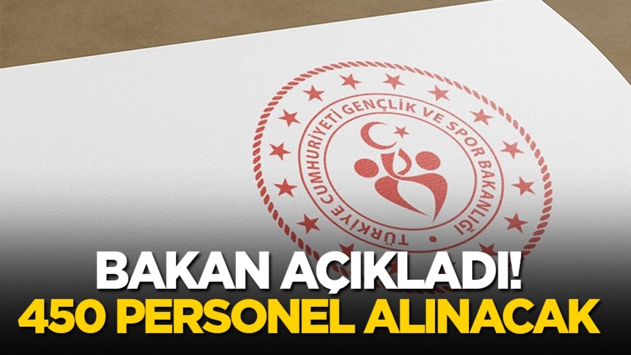 Gençlik ve Spor Bakanlığı 450 Personel Alacak