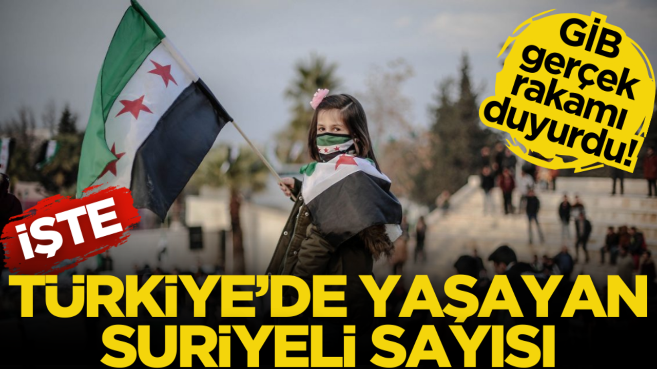 GİB gerçek rakamı duyurdu! İşte Türkiye’de yaşayan Suriyeli sayısı
