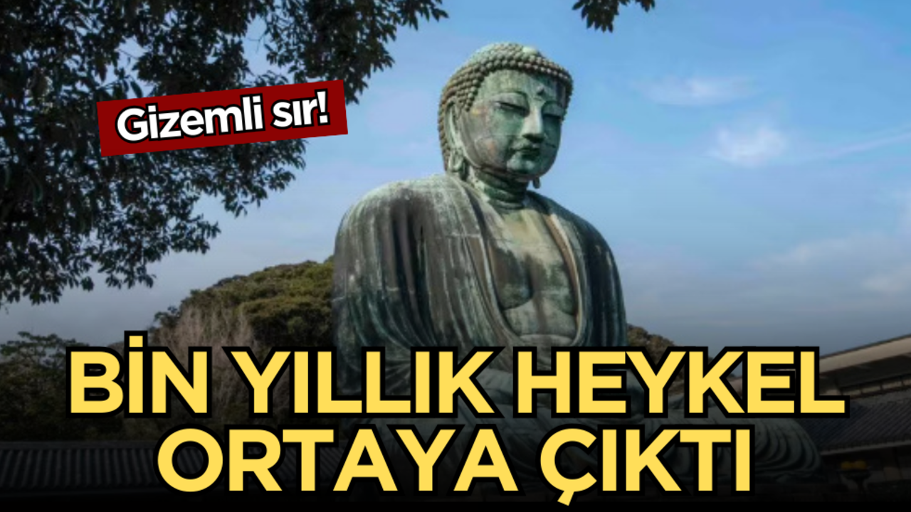Gizemli sır: Bin yıllık heykel ortaya çıktı!