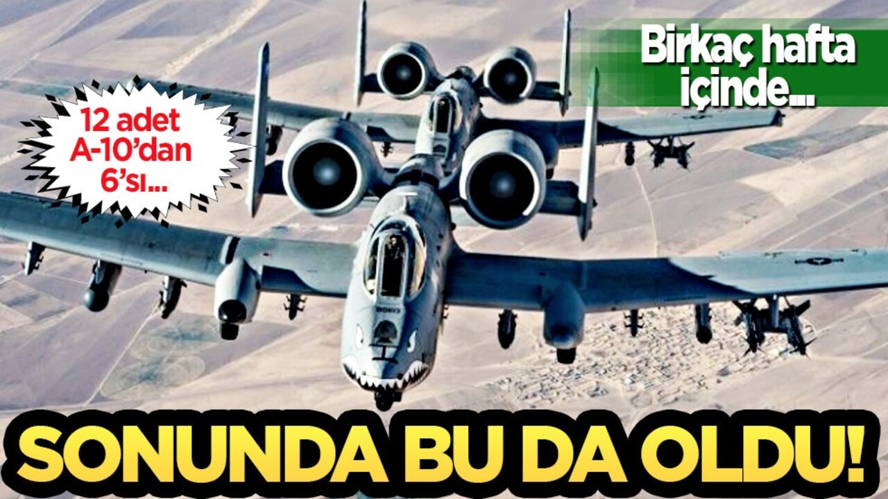 Gündeme bomba gibi oturan skandal iddia: ABD A-10'ları İtalya'da mahsur kaldı! Altı tane