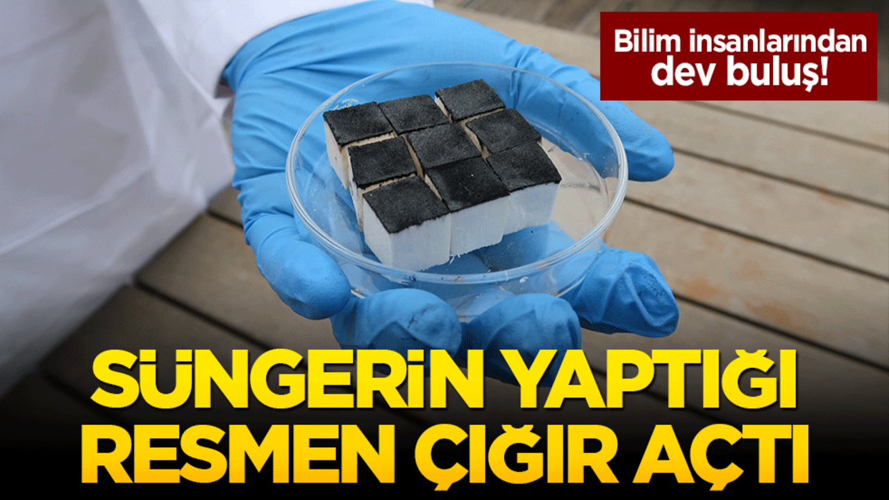 Güneşle çalışan sünger su üretiyor! Bilim insanlarından dev buluş!