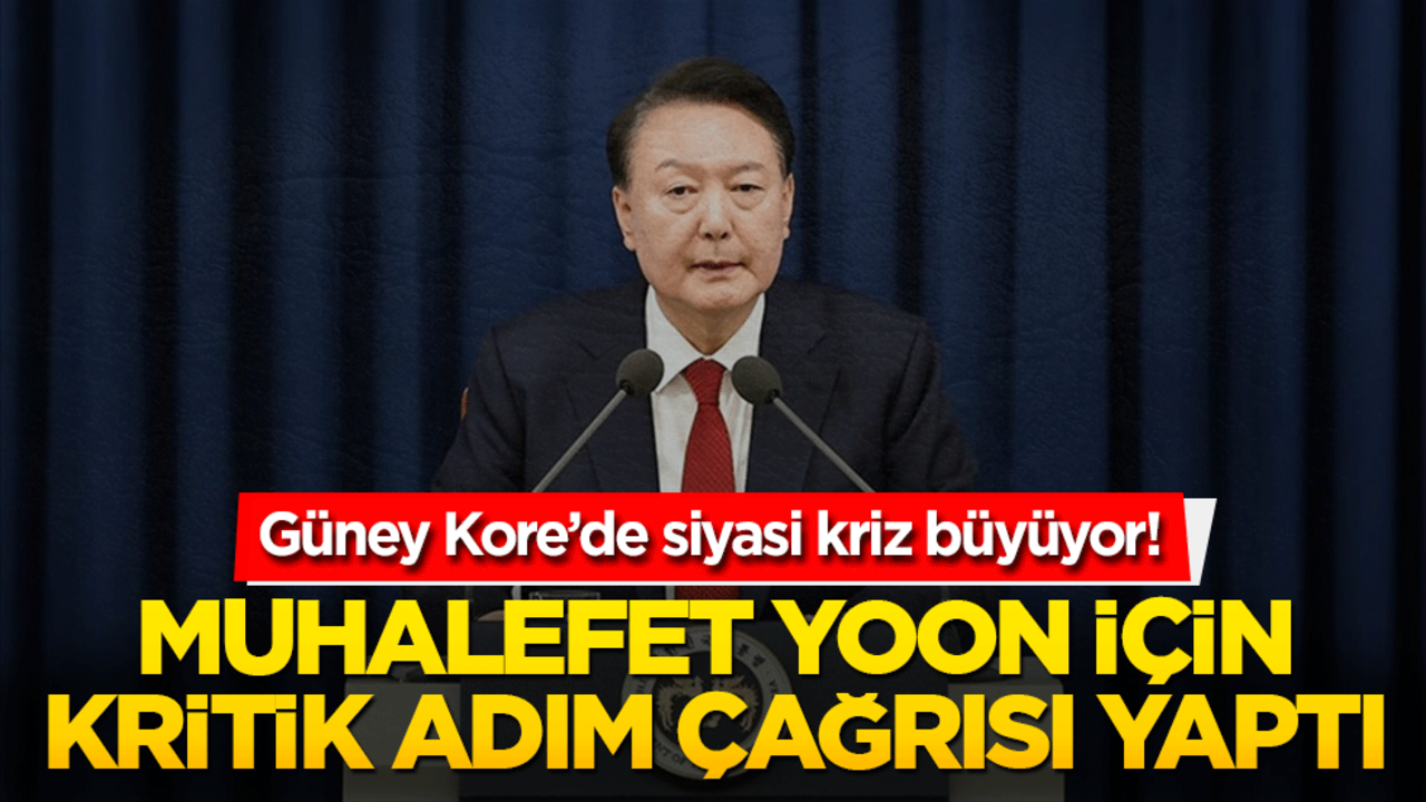 Güney Kore’de siyasi kriz büyüyor! Muhalefet Yoon için kritik adım çağrısı yaptı