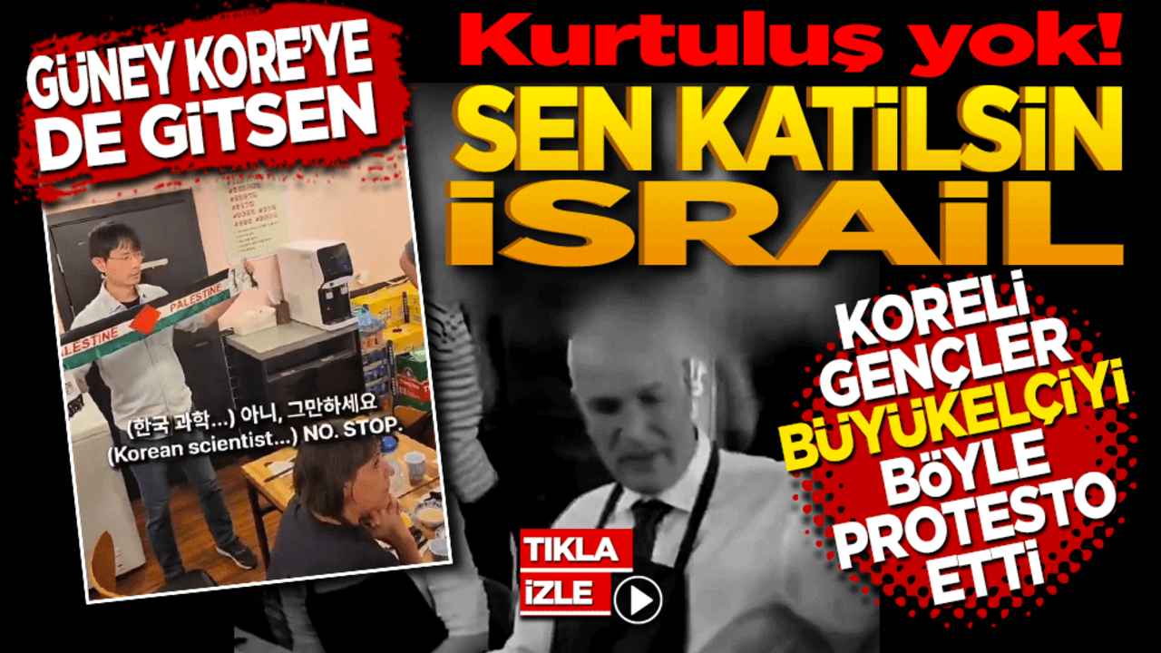 Guney Sen Güney Kore’ye de gitsen kurtuluş yok! Sen katilsin İsrail Koreli ...