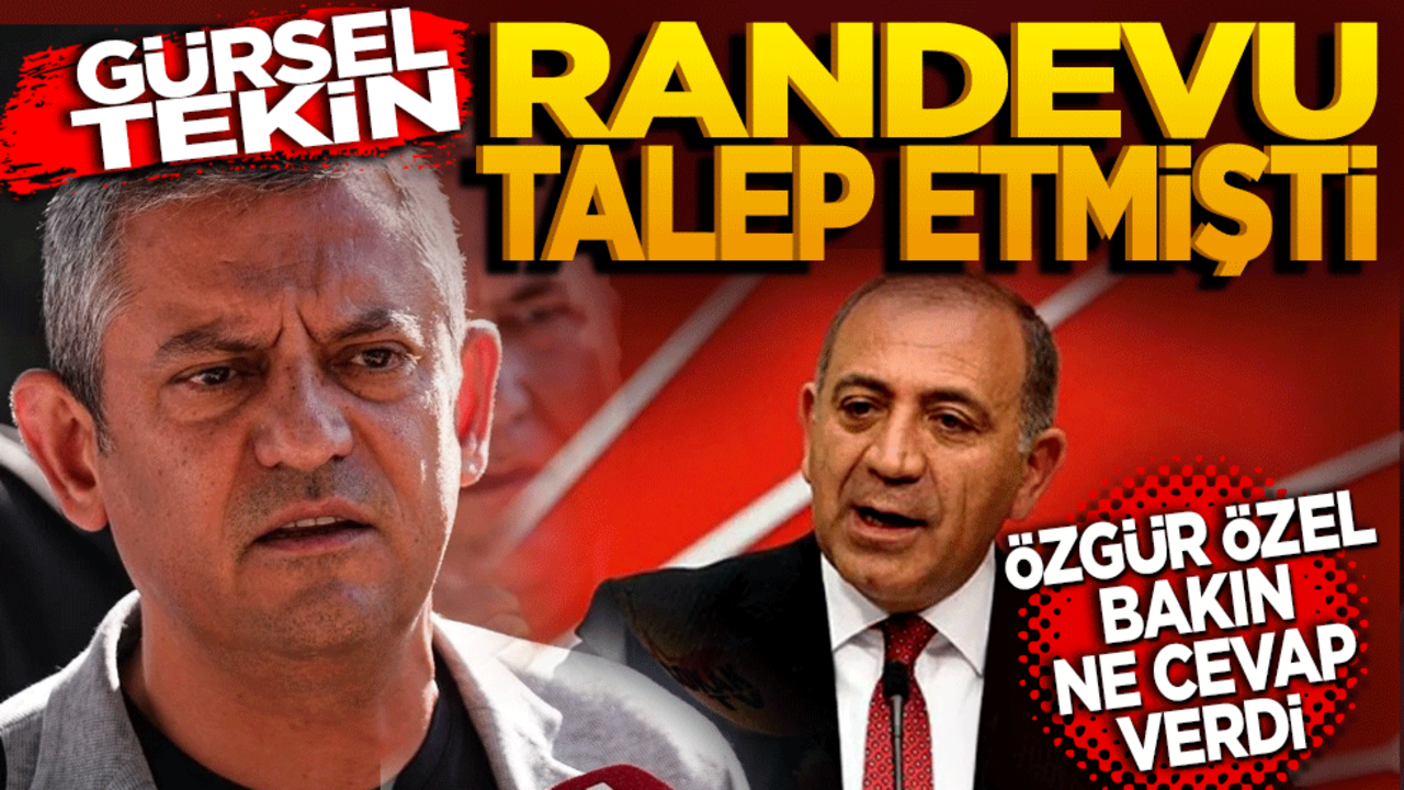 Gürsel Tekin'in randevu talep etmişti! Özgür Özel bakın ne cevap verdi?