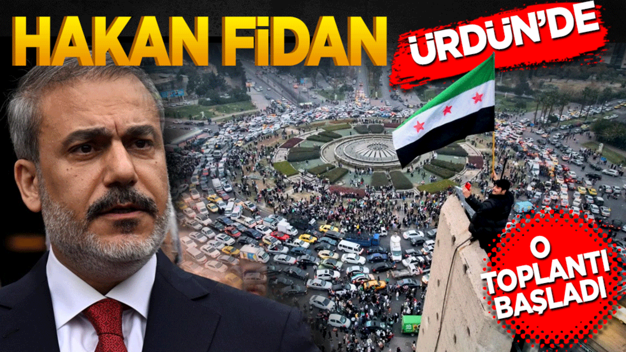 Hakan Fidan Ürdün’de! O toplantı başladı
