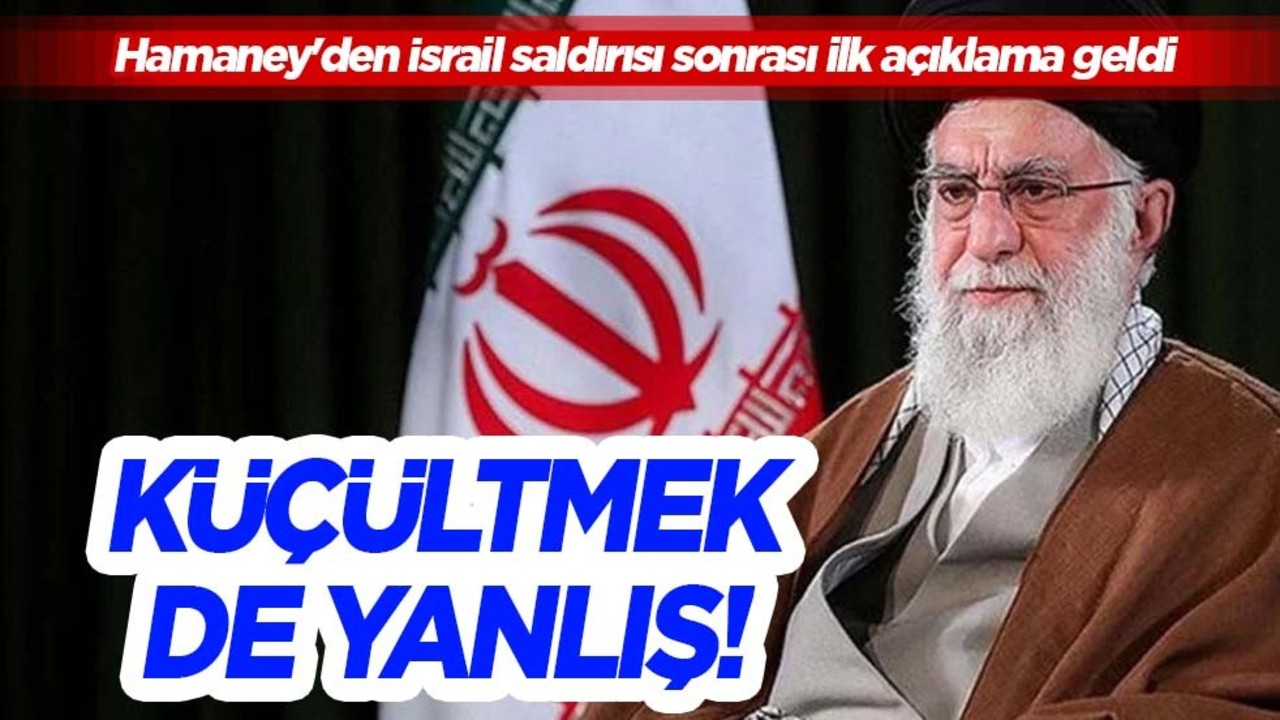 Hamaney'den İsrail saldırısı sonrası ilk açıklama geldi: Büyütmek yanlis ancak küçültmek de yanlış! Çarpıcı röportaj