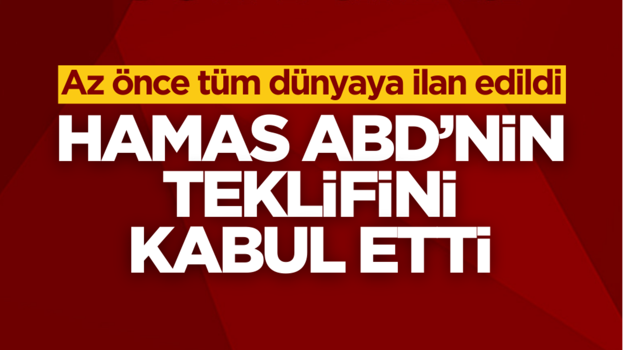 Hamas ABD’nin teklifini kabul etti