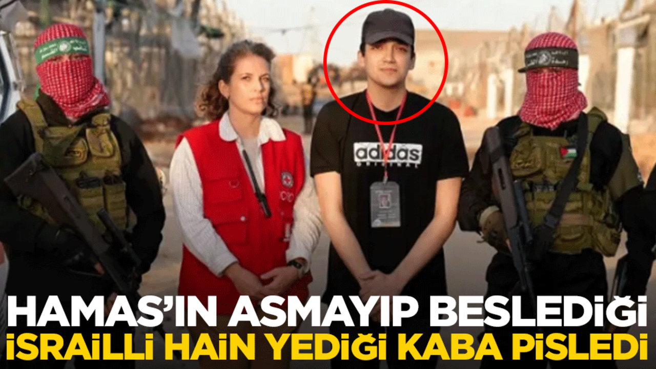 Hamas’ın asmayıp beslediği İsrailli hain yediği kaba pisledi