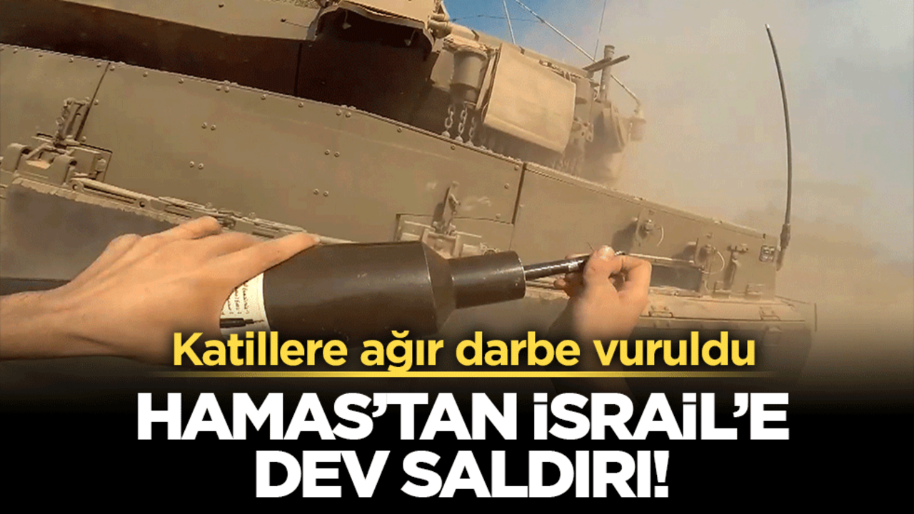 Hamas’tan İsrail’e dev saldırı! 3 tank vuruldu!