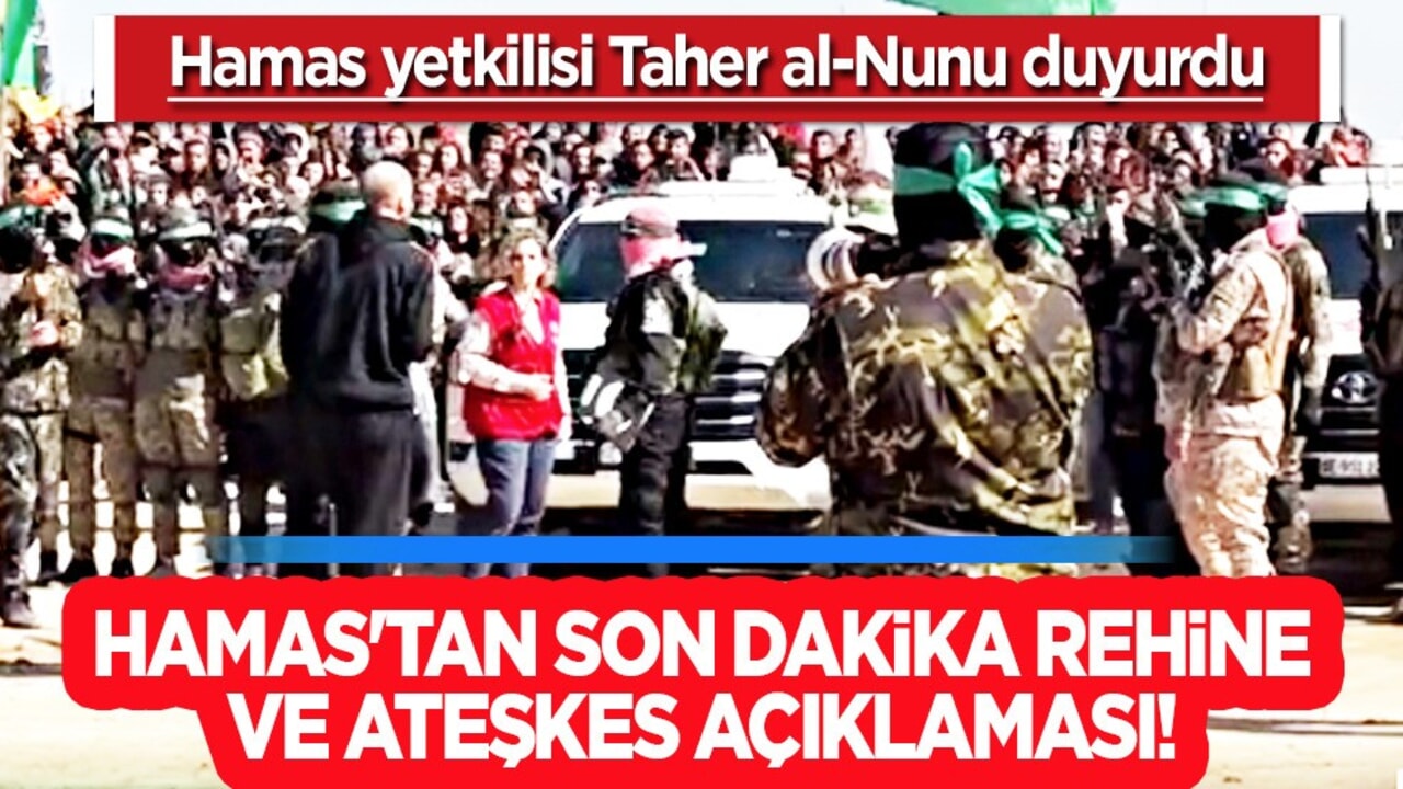 Hamas'tan rehine ve ateşkes açıklaması! Sıcak gelişme: 10 esiri bırakma kararı aldı