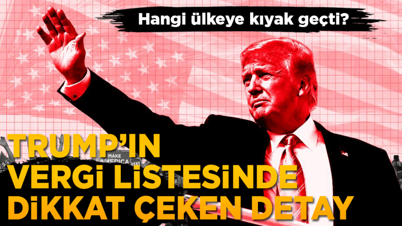 Hangi ülkeye kıyak geçti? Trump'ın vergi listesinde dikkat çeken detay!
