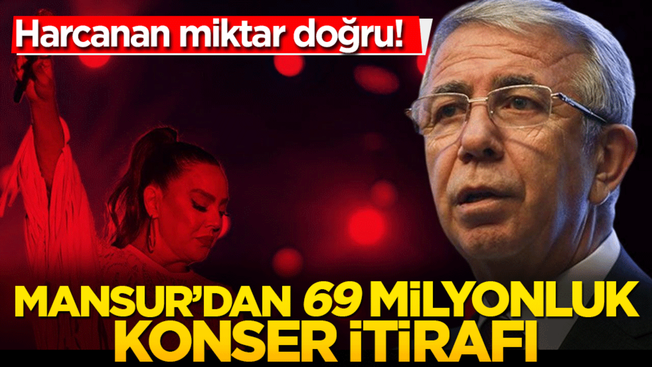 Harcanan miktar doğru! Mansur’dan 69 milyonluk konser itirafı